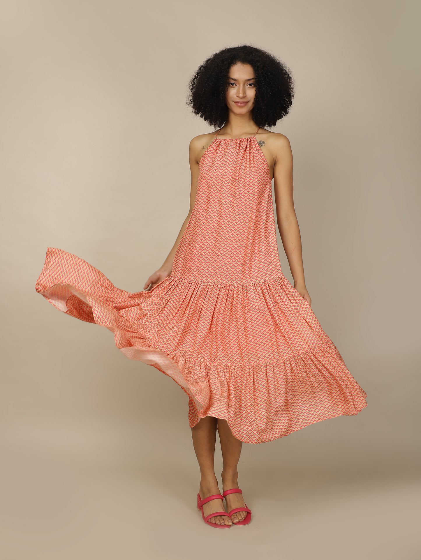 Peach parfait dress