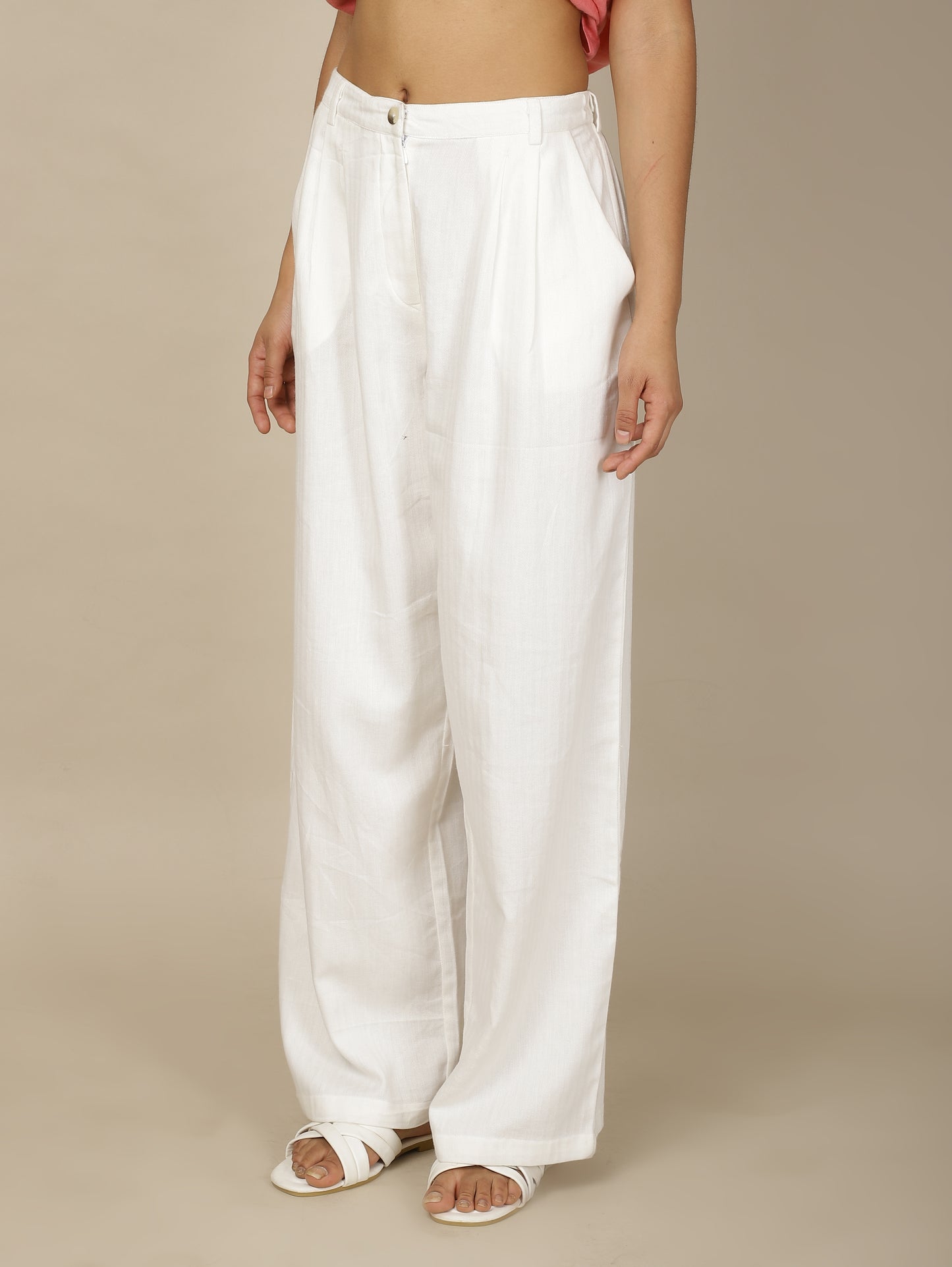 Cotton Cloud Straight Pants