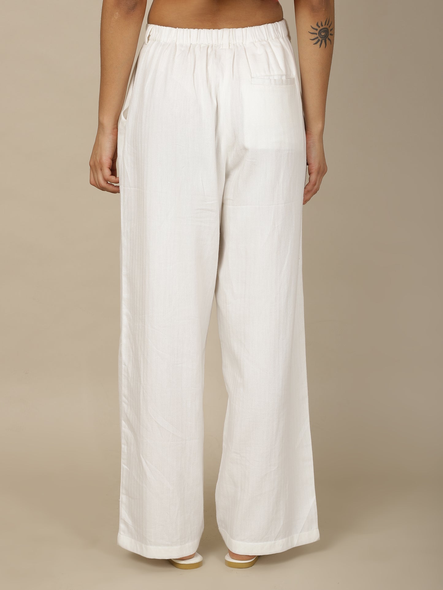 Cotton Cloud Straight Pants